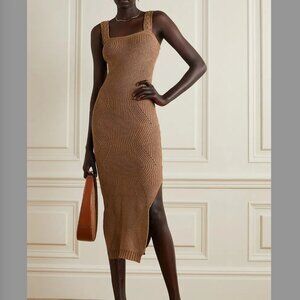 JOSLIN Emilia ribbed-knit midi dress - XS